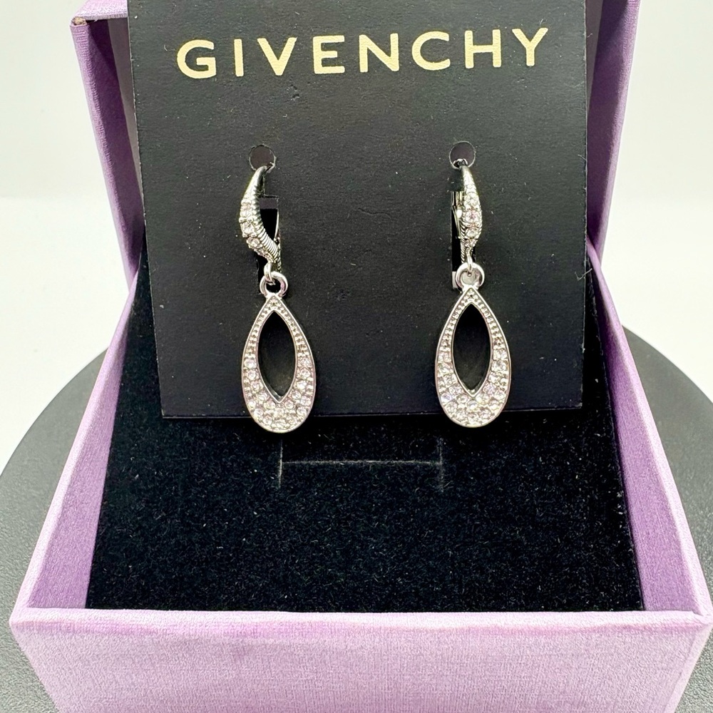 Givenchy Silver Drop Earrings From Macy's